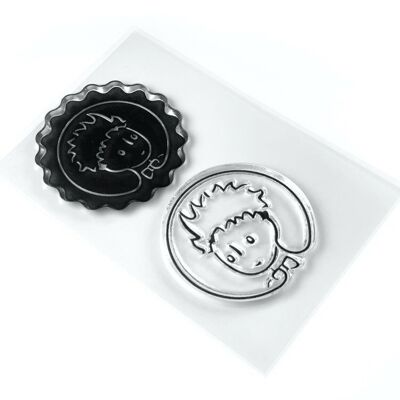 2 sellos transparentes "Macaron Petit Prince" - Le Petit Prince