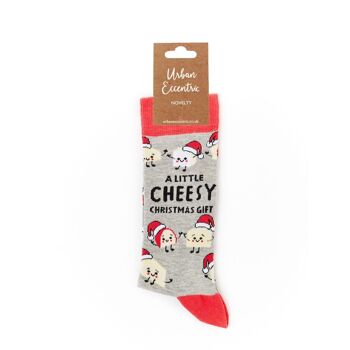 Chaussettes unisexes A Little Cheesy Christmas Gift 2