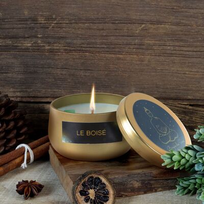 Sandalwood scented candle - 120g + box