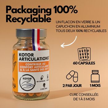 Kotor® Articulations - Soulage les Douleurs Articulaires - 60 Capsules - Made in Provence 5