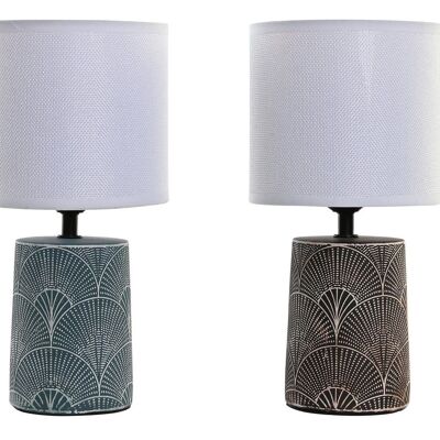 STONEWARE TABLE LAMP 15X15X30.5 2 ASSORTMENTS. LA200494