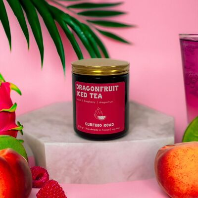 Iced tea and dragon fruit candle