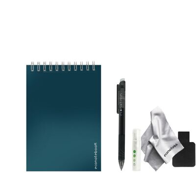 Bloc-Notes Réutilisable econotes™ A6 - Réglisse  - Kit accessoires inclus