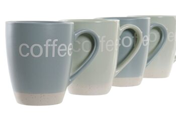 MUG SET 4 GRÈS HÉVÉA 11,5X9X10,5 300 ML, LC179317 4