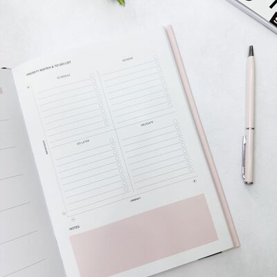 Productivity Planner - Ring Binder Inserts (Pink)
