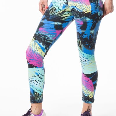 Gigi Active supplex legging azul pintura