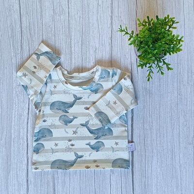 Langarmshirt Wal & Babywal