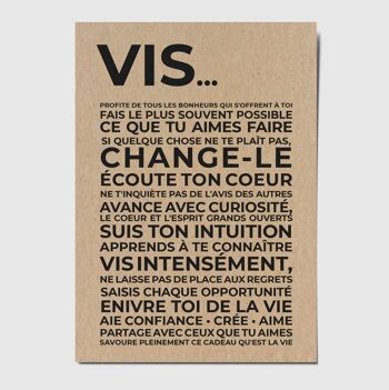 Carte postale "Vis" 1