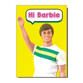 Salut Barbie Ken Toy Doll Inspiré Salutations / Carte d'anniversaire