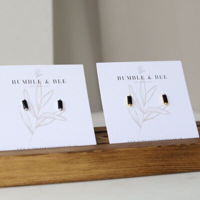 Pendientes Rectangulares Brillantes