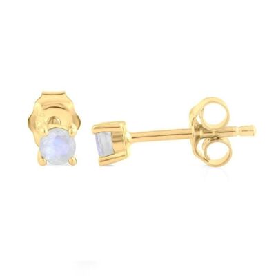 Monica Moonstone Gold Earrings
