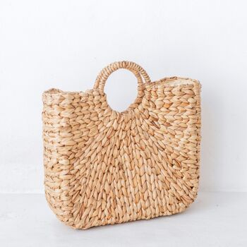 Sac tressé | Sac panier SAMBAS en jacinthe d'eau 3