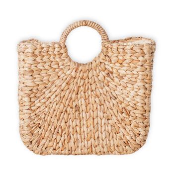 Sac tressé | Sac panier SAMBAS en jacinthe d'eau 5