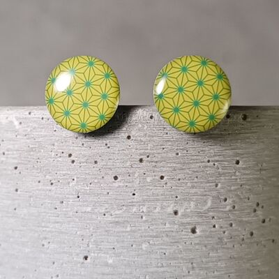 Montpoupon earrings – graphic pattern 1033