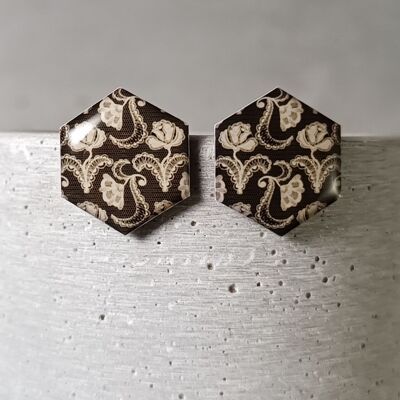Baugé earrings – lace flower 0724