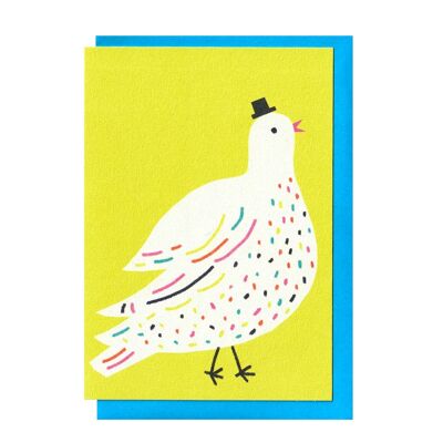 Bird in Hat Card
