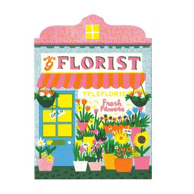 Fleuriste Boutique Die Cut Card