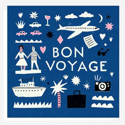 AUSVERKAUF – Bon Voyage-Karte