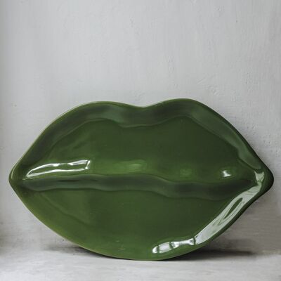 Piatto Sisi Lip, verde