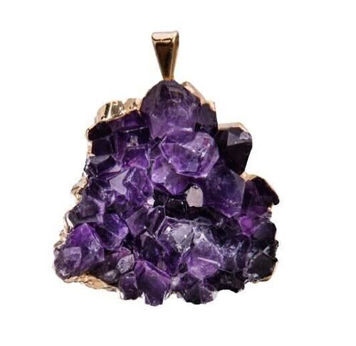 Amethyst Druzy Pendant