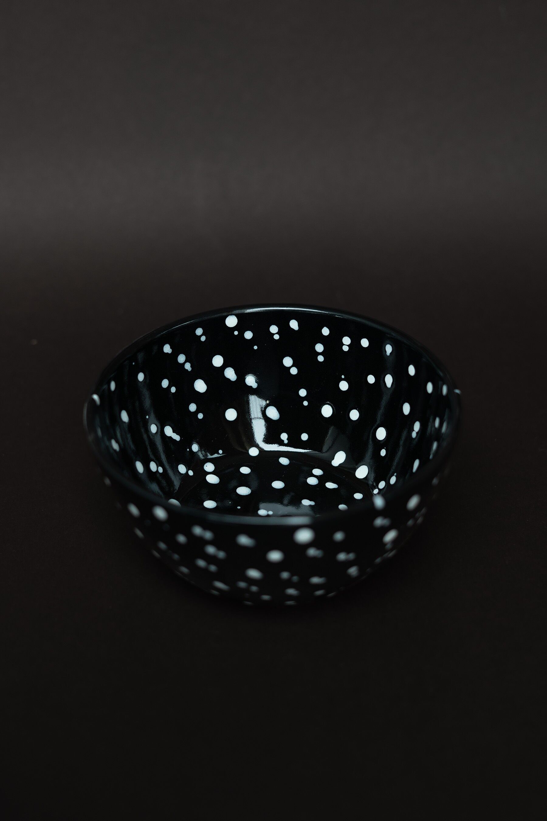 Handmade Sisi bowl, black splash