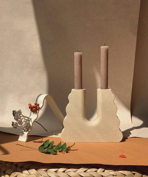 Flur | Candles Holder 03 | Sandstone