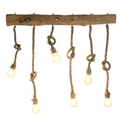 CEILING LAMP ACACIA ROPE 118X15X86 TRUNK LA201185