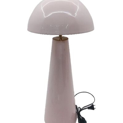 Tischlampe aus Eisen 31X31X70 Rosa lackierter Pilz LA206163