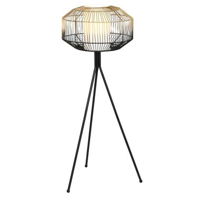 FLOOR LAMP IRON COTTON 39X39X103 BLACK LA206219