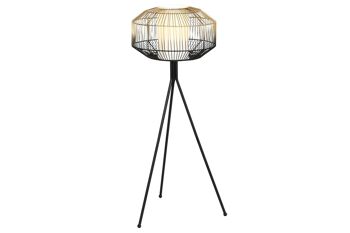 LAMPADAIRE FER COTON 39X39X103 NOIR LA206219 1