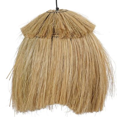 JUTE METAL CEILING LAMP 45X45X55 NATURAL LA201220