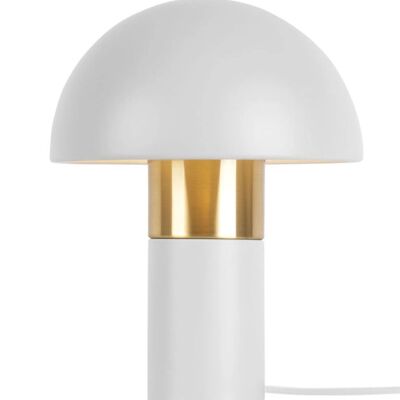 Lampada da tavolo in metallo 24X24X36 Fungo Bianco LA206038