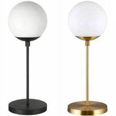 Metal Glass Table Lamp 20X20X53 2 Assortment. LA206041 NO11