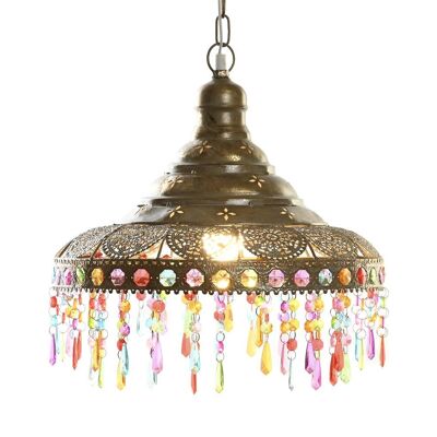 Acrylic Metal Ceiling Lamp 37X37X38 Golden LA206352