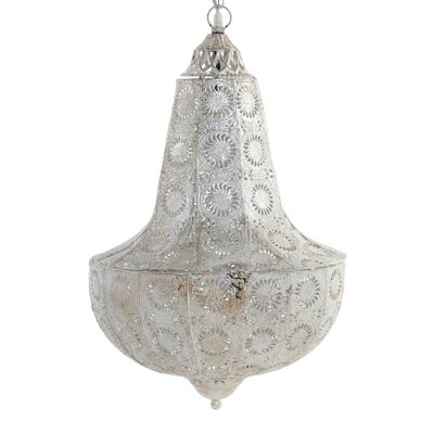 Metal Ceiling Lamp 34X55 Etnica White LA206360