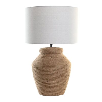 Rope Table Lamp 38X38X59 White Cable LA201266