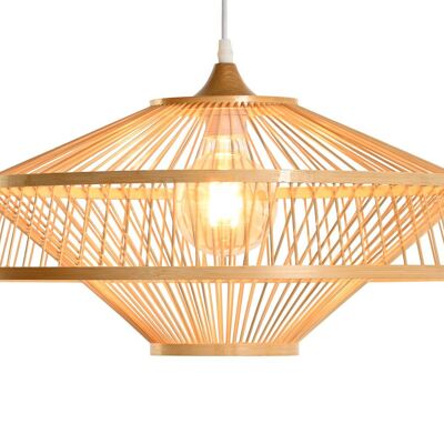 Bamboo Ceiling Lamp 50X50X23 E27 Natural Natural LA202264