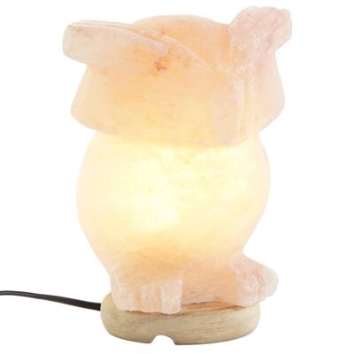 LAMPE DE TABLE SALT ACACIA 14X14X18 NATUREL HIBOU LA207665