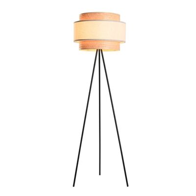 Bamboo Polyester Floor Lamp 50X50X163 Natural LA202280