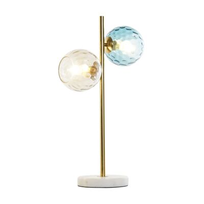 Lampada da tavolo in vetro marmo 32X18X60 palline LA207925