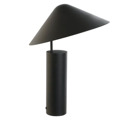 Tischlampe aus Metall, 39 x 39 x 45 cm, schwarzer Hut, LA207931