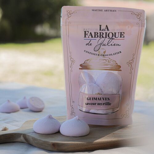 Guimauves artisanales saveur myrtille - 100 g - La Fabrique de Julien