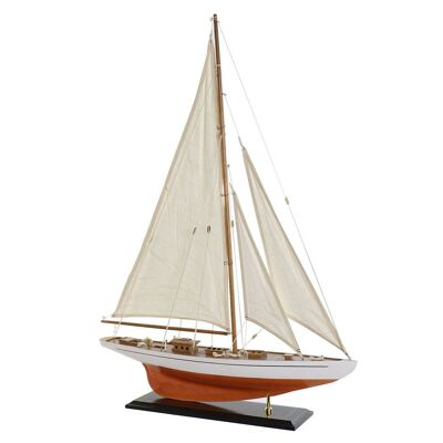 BOAT WOOD COTTON 60X11X85 WHITE LM203830