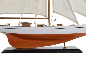 BATEAU BOIS COTON 60X11X85 BLANC LM203830 2