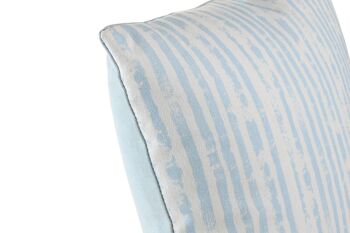 COUSSIN POLYESTER 45X15X45 450GR, RAYURES BLANCHES LM203996 2