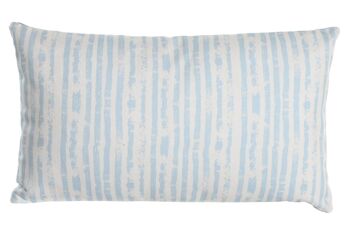COUSSIN POLYESTER 50X15X30 000 GR. RAYURES BLEUES LM203997 1