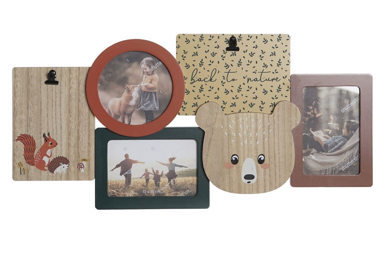 MULTI-PHOTO FRAME MDF 56,5X2X28 MULTICOLOR LI203534