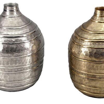 ALUMINIUMVASE 20X20X28,5 GEBRAUCHT 2 SORTIMENTE. LD205530