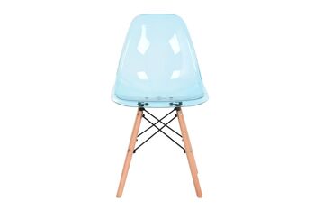 CHAISE PVC BOULEAU 45X42X81,5 BLEU MB194136 5