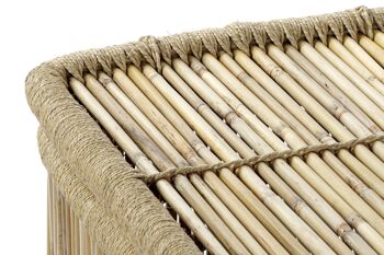 PANIER SET 2 CORDE BAMBOU 46X46X55 NATUREL NATUREL MB175808 3